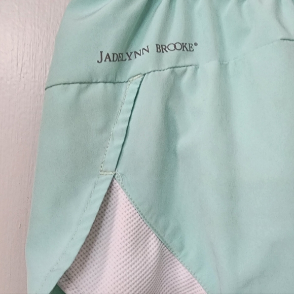 Jadelynn Brooke Running Athletic Shorts. Mint Green. Size Small - Picture 2 of 6